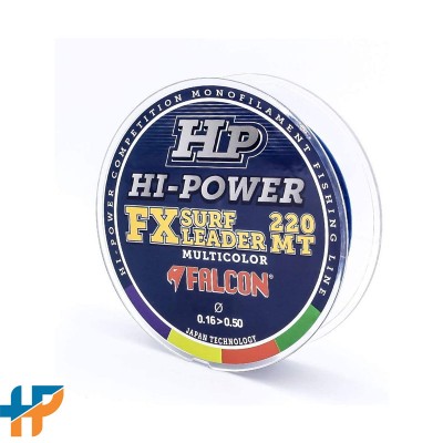 MONOFILO CONICO FALCON FX SURF LEADER MULTICOLOR 220 MT